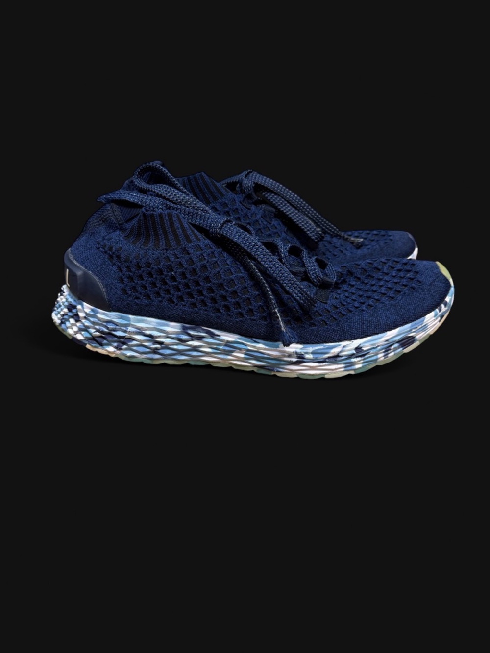 NOBULL Knit Runner Sneakers – Wild Ocean Navy Blue Camo Men’s 9 Women’s 10.5